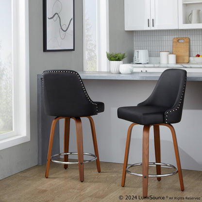Majestic Office Furniture Marcel 26" Fixed-Height Counter Stool - Set of 2