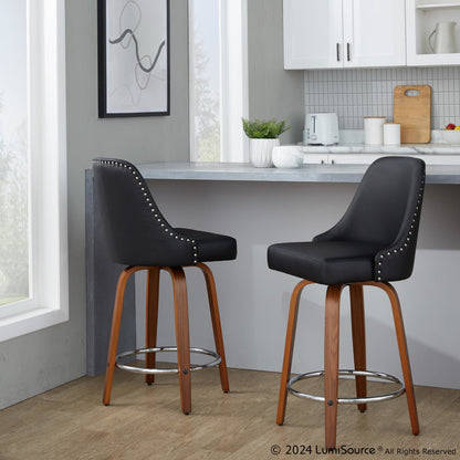 Majestic Office Furniture Marcel 26" Fixed-Height Counter Stool - Set of 2