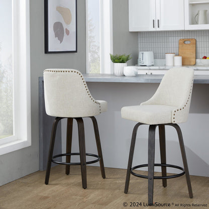 Majestic Office Furniture Marcel 27" Fixed-Height Counter Stool - Set of 2