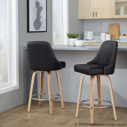 Majestic Office Furniture Marcel 27" Fixed-Height Counter Stool - Set of 2