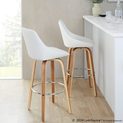Majestic Office Furniture 30" Fixed-Height Barstool - Set of 2