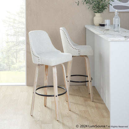 Majestic Office Furniture Marcel 30" Fixed-Height Barstool - Set of 2