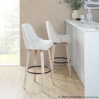 Majestic Office Furniture Marcel 30" Fixed-Height Barstool - Set of 2