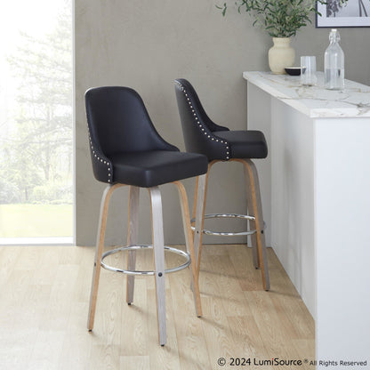Majestic Office Furniture Marcel 30" Fixed-Height Barstool - Set of 2