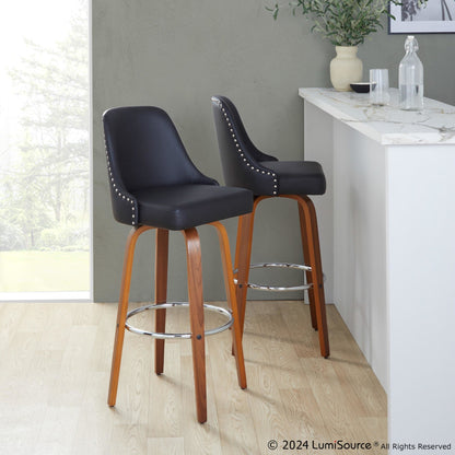 Majestic Office Furniture Marcel 30" Fixed-Height Barstool - Set of 2
