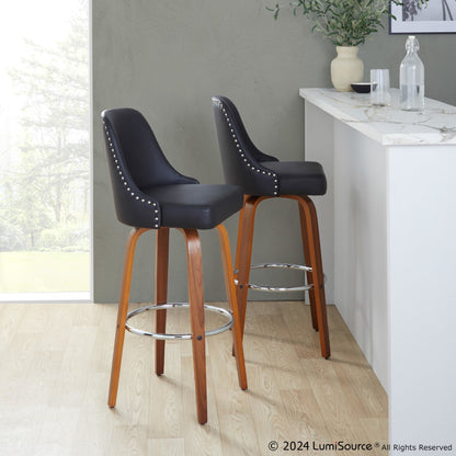 Majestic Office Furniture Marcel 30" Fixed-Height Barstool - Set of 2