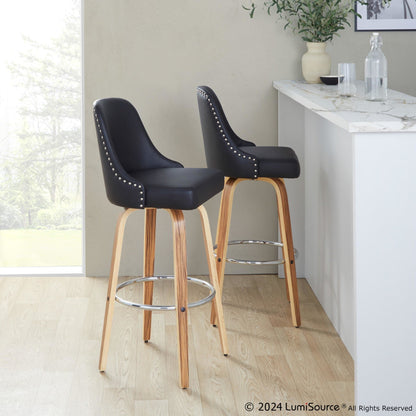 Majestic Office Furniture Marcel 30" Fixed-Height Barstool - Set of 2