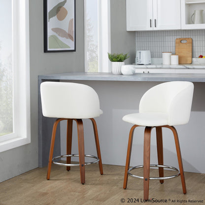 Majestic Office Furniture 24" Fixed-Height Counter Stool - Set of 2