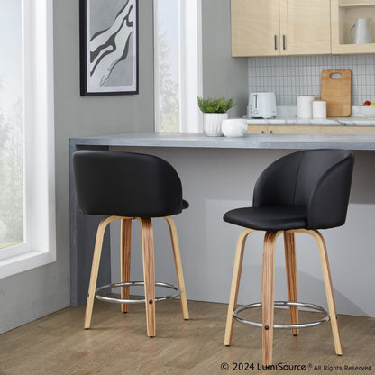 Majestic Office Furniture 24" Fixed-Height Counter Stool - Set of 2