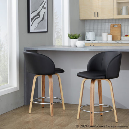 Majestic Office Furniture 24" Fixed-Height Counter Stool - Set of 2