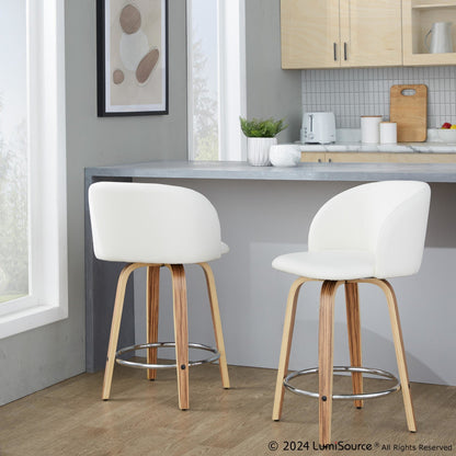 Majestic Office Furniture 24" Fixed-Height Counter Stool - Set of 2