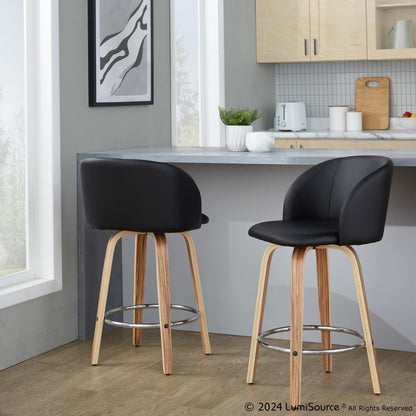 Majestic Office Furniture 25" Fixed-Height Counter Stool - Set of 2
