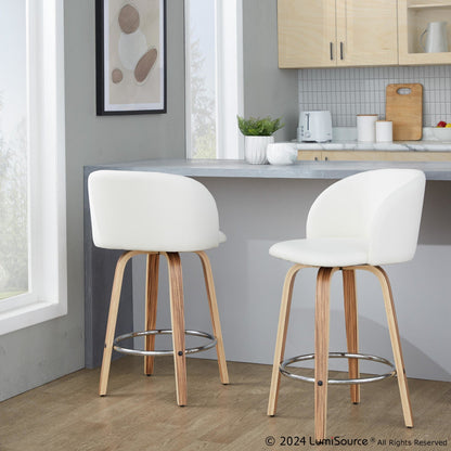 Majestic Office Furniture 25" Fixed-Height Counter Stool - Set of 2