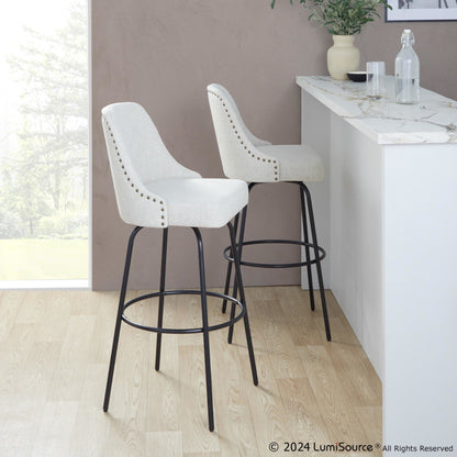 Majestic Office Furniture Marcel 30" Fixed-Height Barstool - Set of 2