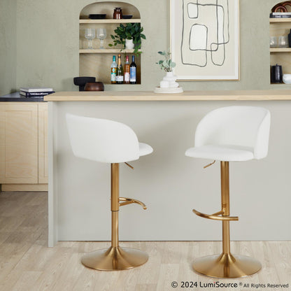 Majestic Office Furniture Adjustable Barstool - Set of 2