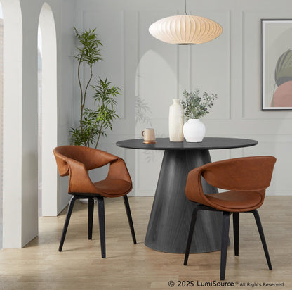 Lumisource Curvo Upholstered Chair - Set of 2