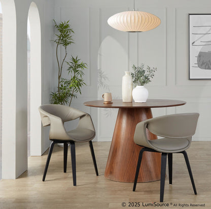 Lumisource Curvo Upholstered Chair - Set of 2