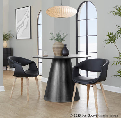 Lumisource Curvo Upholstered Chair - Set of 2