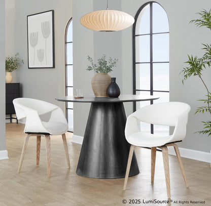 Lumisource Curvo Upholstered Chair - Set of 2