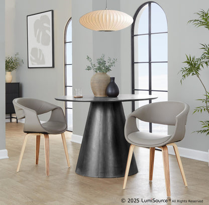 Lumisource Curvo Upholstered Chair - Set of 2