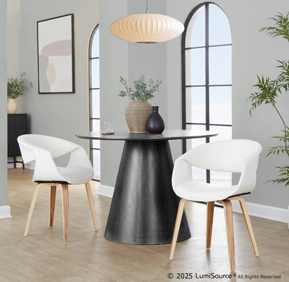 Lumisource Curvo Upholstered Chair - Set of 2