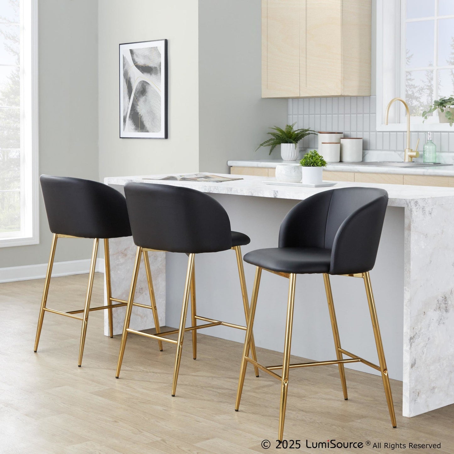 Majestic Office Furniture 26" Fixed-Height Counter Stool - Set of 2