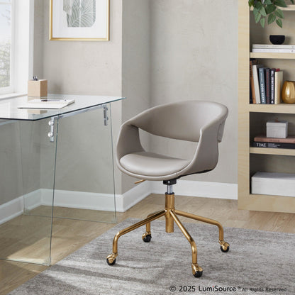 Lumisource Curvo Upholstered 4-star Task Chair