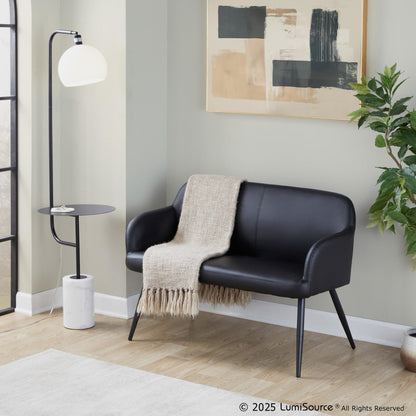 Majestic Office Furniture 66" Metal Floor Lamp with Side Table