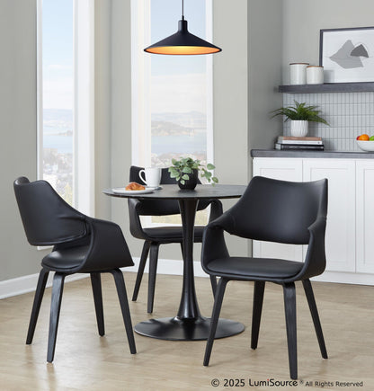 Lumisource Curvo High Back Upholstered Chair - Set of 2