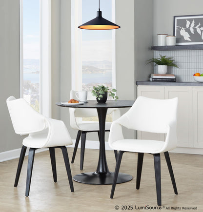 Lumisource Curvo High Back Upholstered Chair - Set of 2