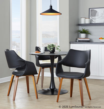Lumisource Curvo High Back Upholstered Chair - Set of 2