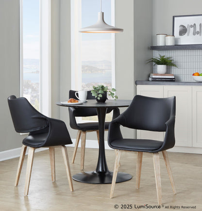 Lumisource Curvo High Back Upholstered Chair - Set of 2