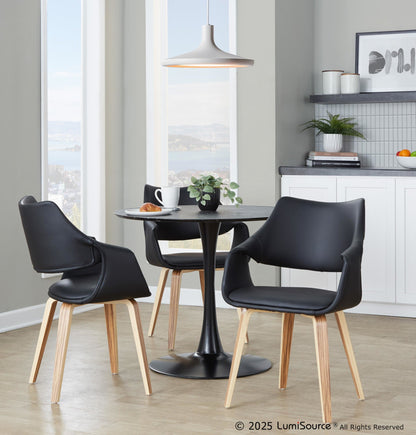 Lumisource Curvo High Back Upholstered Chair - Set of 2