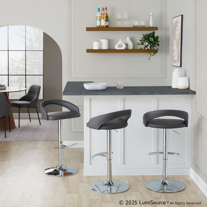Majestic Office Furniture Upholstered Adjustable Barstool