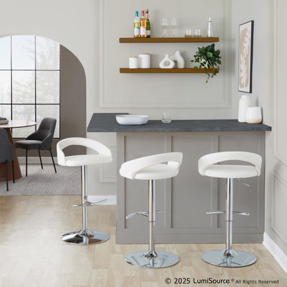 Majestic Office Furniture Upholstered Adjustable Barstool