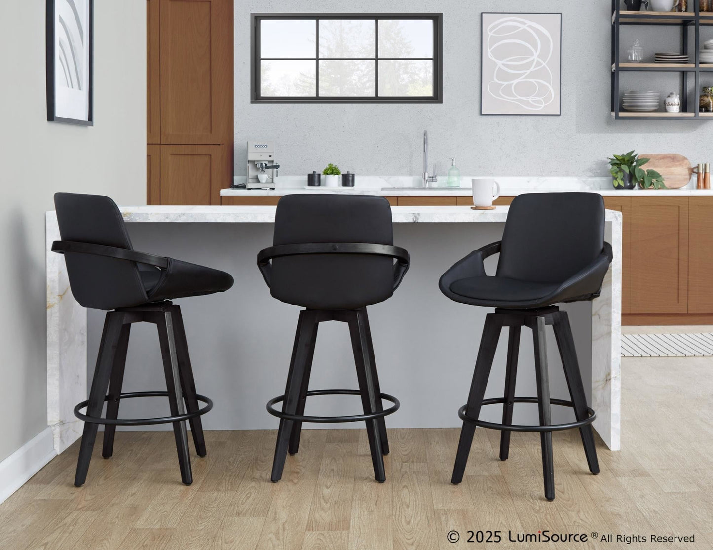 Majestic Office Furniture 26" Fixed-Height Counter Stool - Set of 2