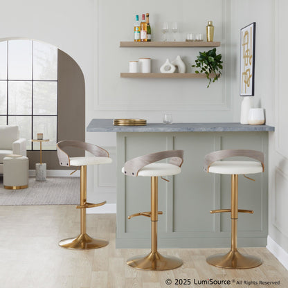 Majestic Office Furniture Adjustable Barstool - Set of 2
