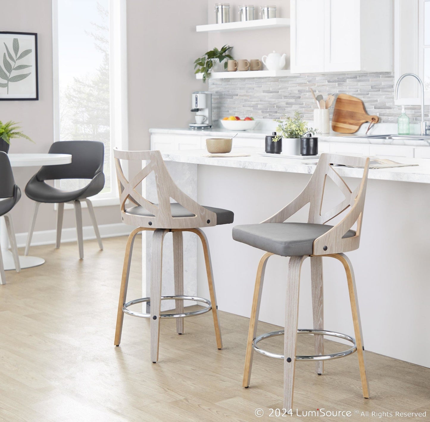 Majestic Office Furniture 26" Fixed-Height Counter Stool - Set of 2
