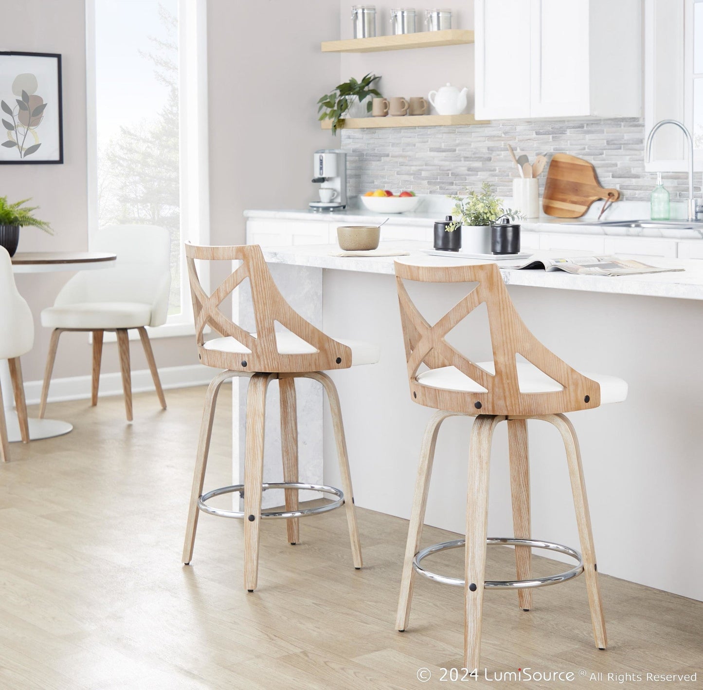 Majestic Office Furniture 26" Fixed-Height Counter Stool - Set of 2
