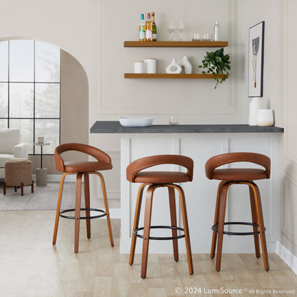 Majestic Office Furniture Upholstered 30" Fixed-Height Barstool - Set of 2