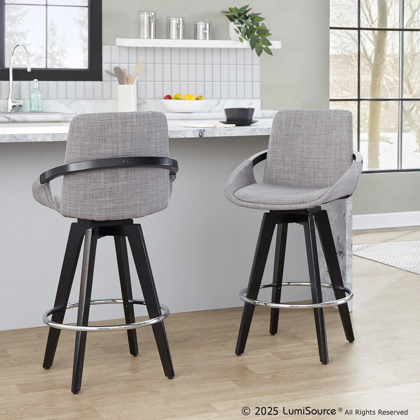 Majestic Office Furniture 26" Fixed-Height Counter Stool - Set of 2