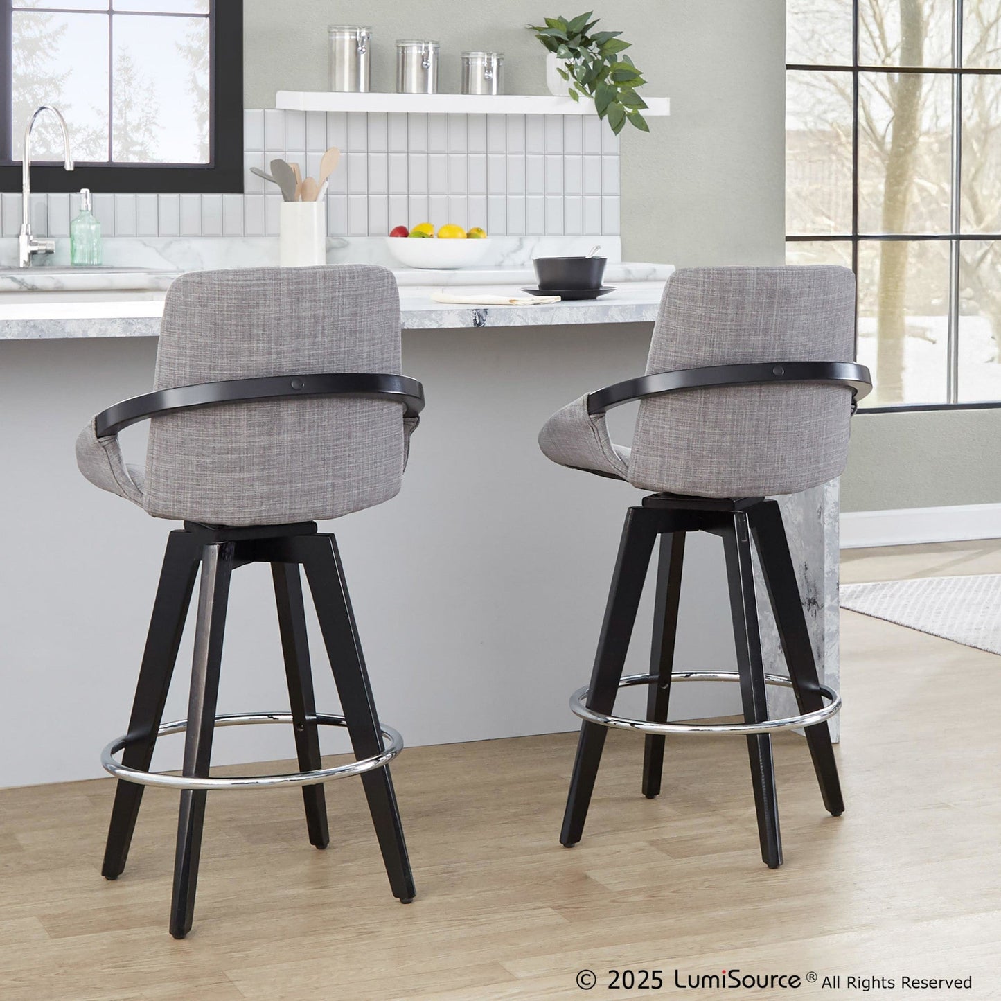 Majestic Office Furniture 26" Fixed-Height Counter Stool - Set of 2