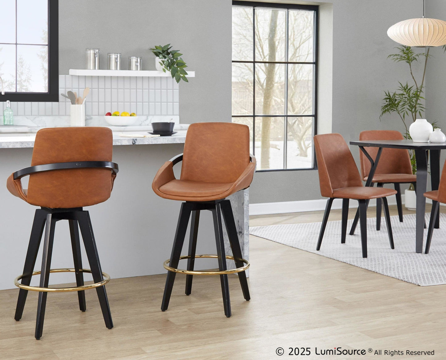Majestic Office Furniture 26" Fixed-Height Counter Stool - Set of 2