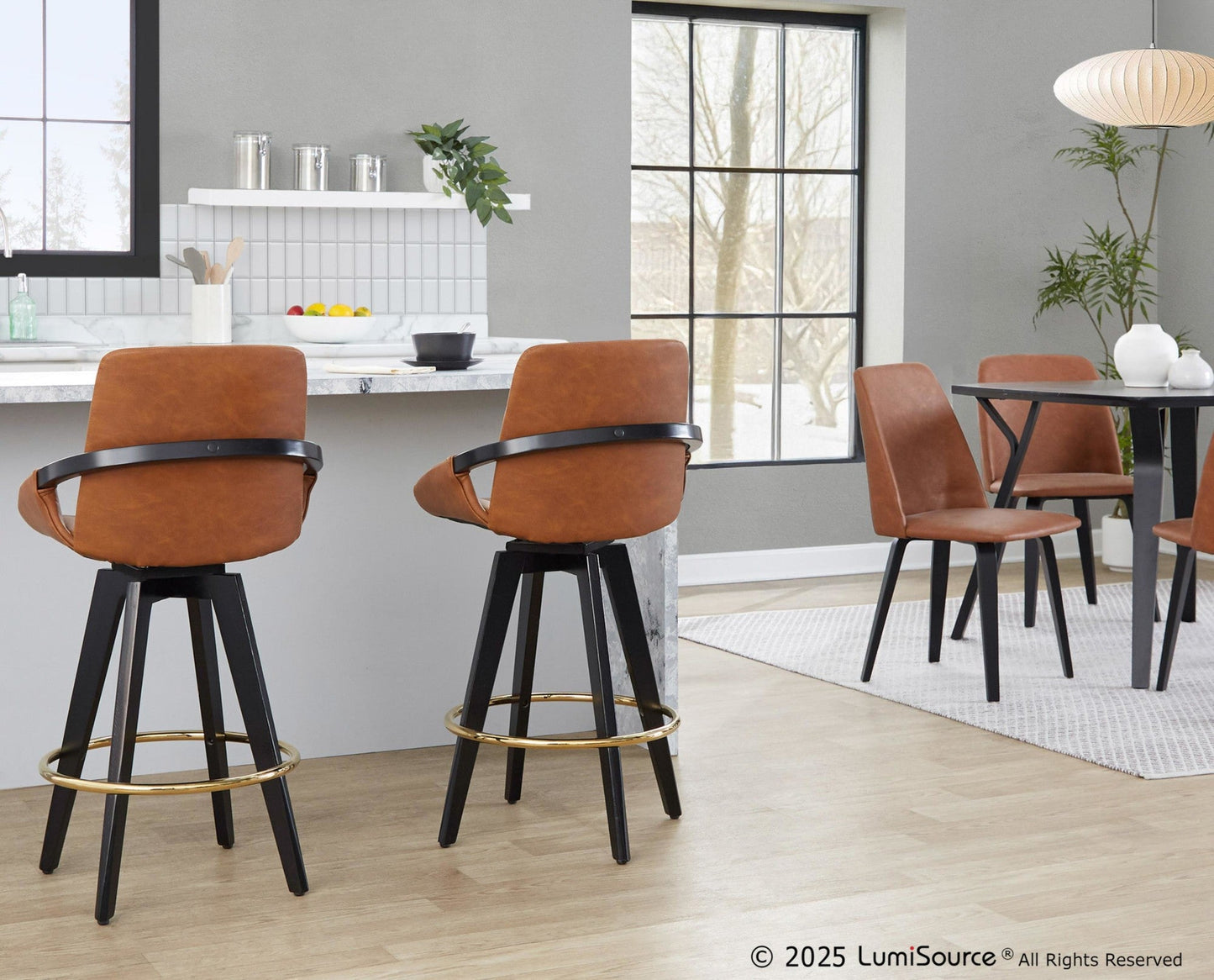 Majestic Office Furniture 26" Fixed-Height Counter Stool - Set of 2
