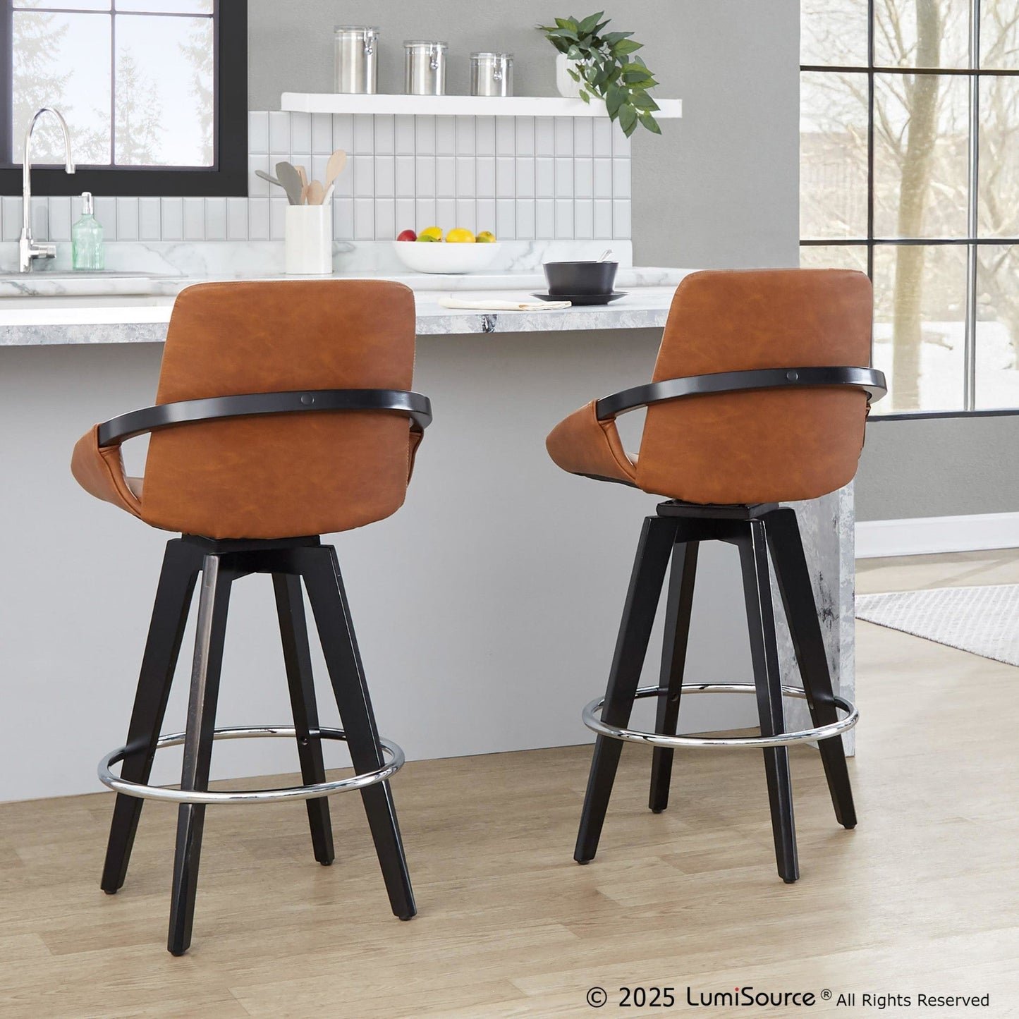 Majestic Office Furniture 26" Fixed-Height Counter Stool - Set of 2