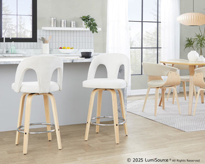 Majestic Office Furniture Upholstered 26" Fixed-Height Counter Stool - Set of 2