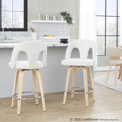 Majestic Office Furniture Upholstered 26" Fixed-Height Counter Stool - Set of 2