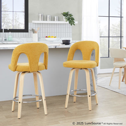 Majestic Office Furniture Upholstered 26" Fixed-Height Counter Stool - Set of 2