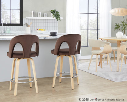 Majestic Office Furniture Upholstered 26" Fixed-Height Counter Stool - Set of 2