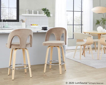 Majestic Office Furniture Upholstered 26" Fixed-Height Counter Stool - Set of 2